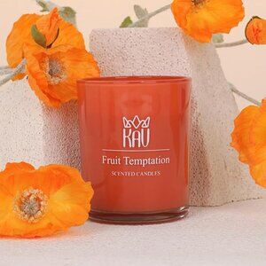 KAV Fruit Temptation Scented Candle, Home Decor Natural Soy Wax Premium Candle